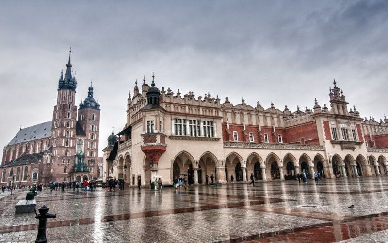 Krakau - Kraków im Regen